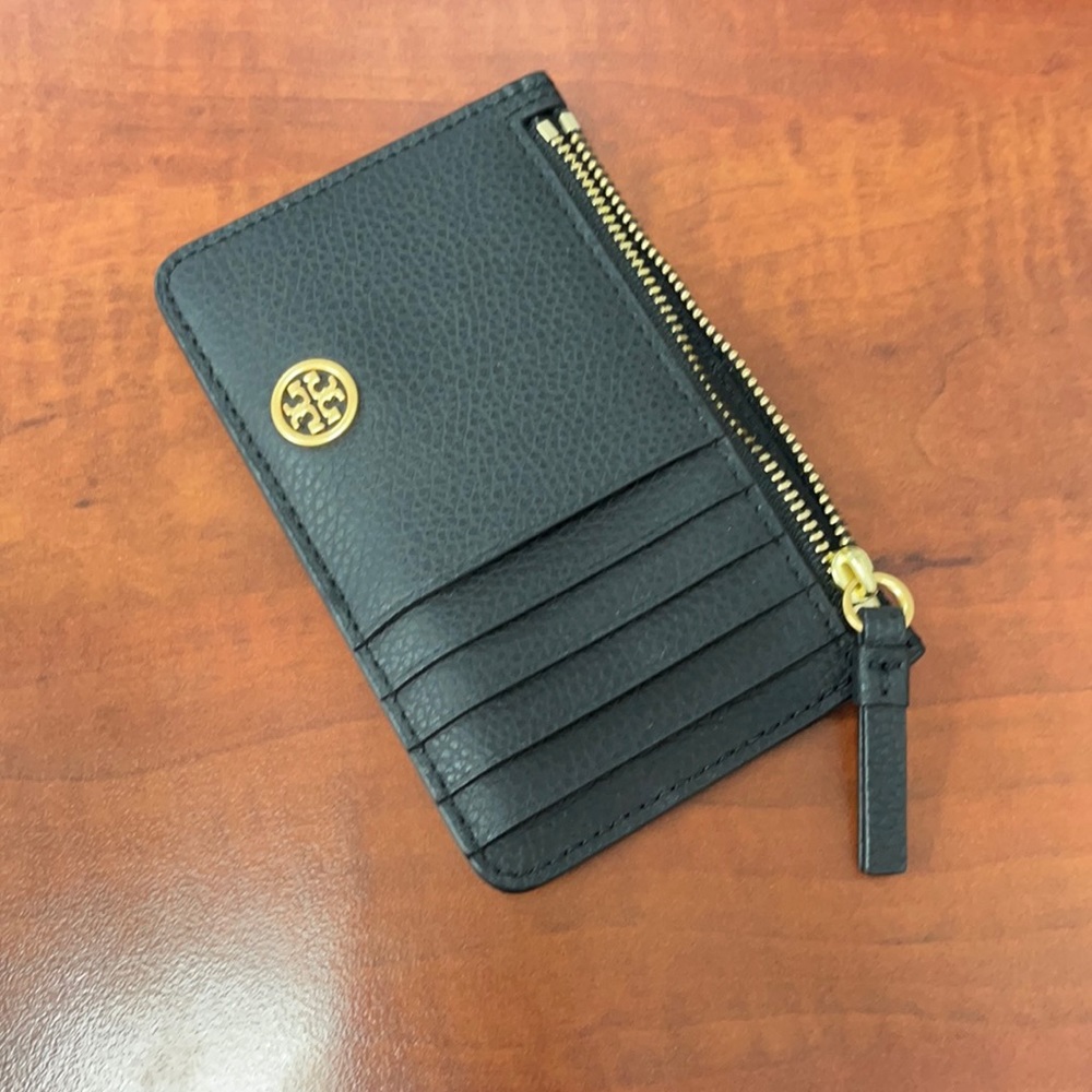 Tory Burch walker top-zip card case
